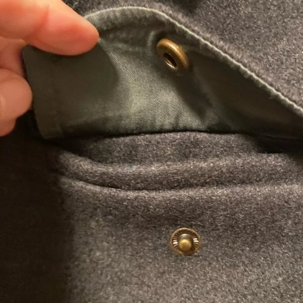 J.Crew‎ Jacket Women’s Size Medium Black Full Zip Wool Blend Pockets